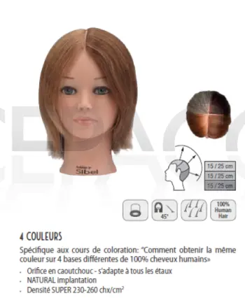 TETE MALEABLE 4 COULEURS